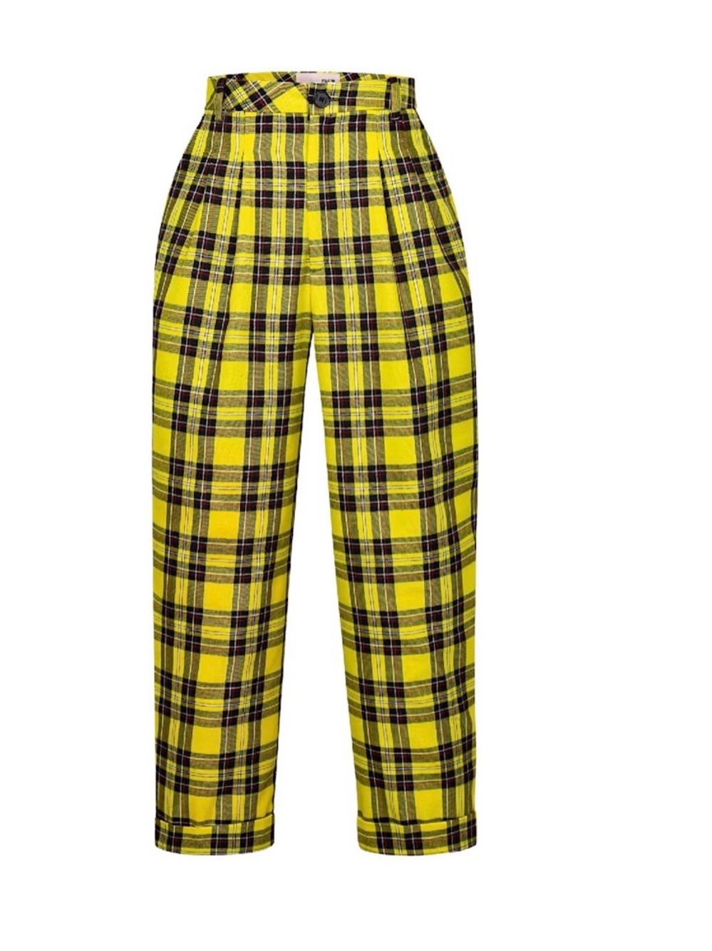 Winston Yellow Tartan Trouser (Unisex)